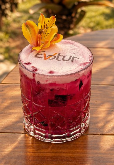 Drink de frutas vermelhas